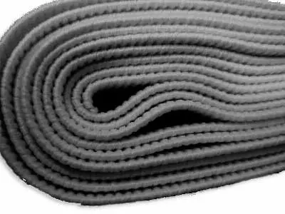 Black Ribbed Non-Roll Elastic Band – 12 Mm Width, Stretch-Fit Fabric Trim 1