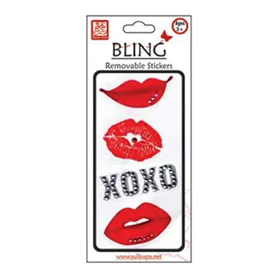 Bling Acrylic Kiss Sticker – Sparkle Finish 1