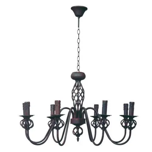 Bright Star Ch065/8: 8-Arm Wrought Iron Chandelier – Vintage Style 1