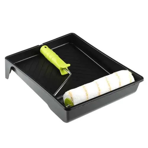 Bs-0226 Roller Paint Application Set – Tray, Roller, And Extension Pole 1