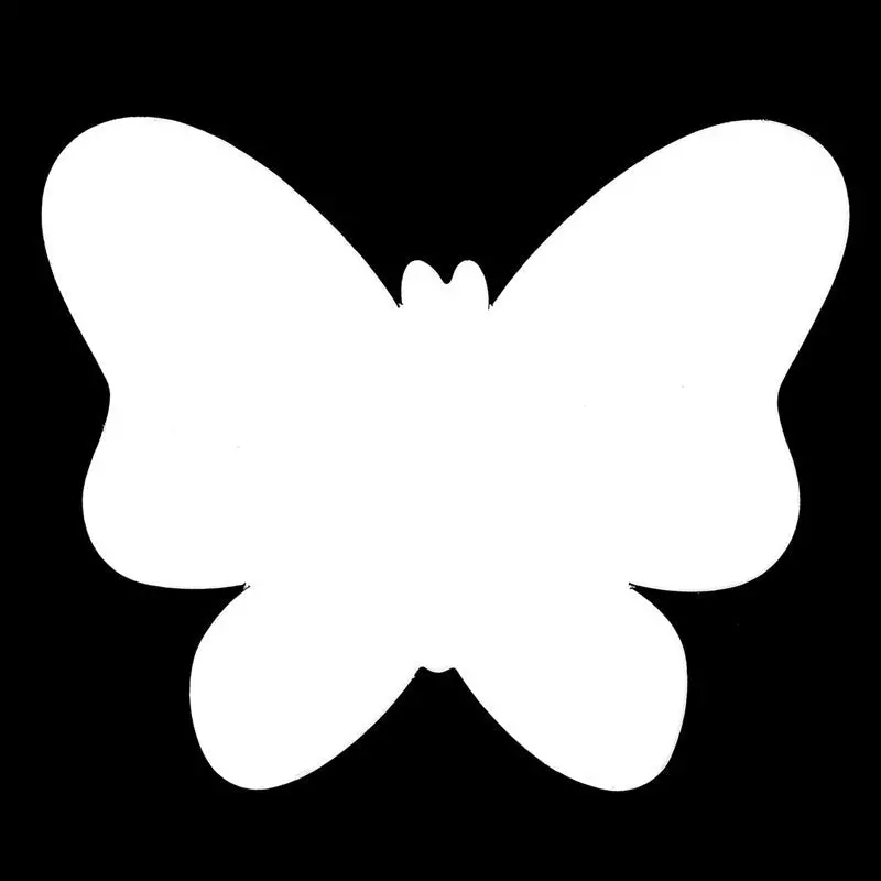 Butterfly Paper Shape – 133 × 111 Mm Winged Craft Cutout 1