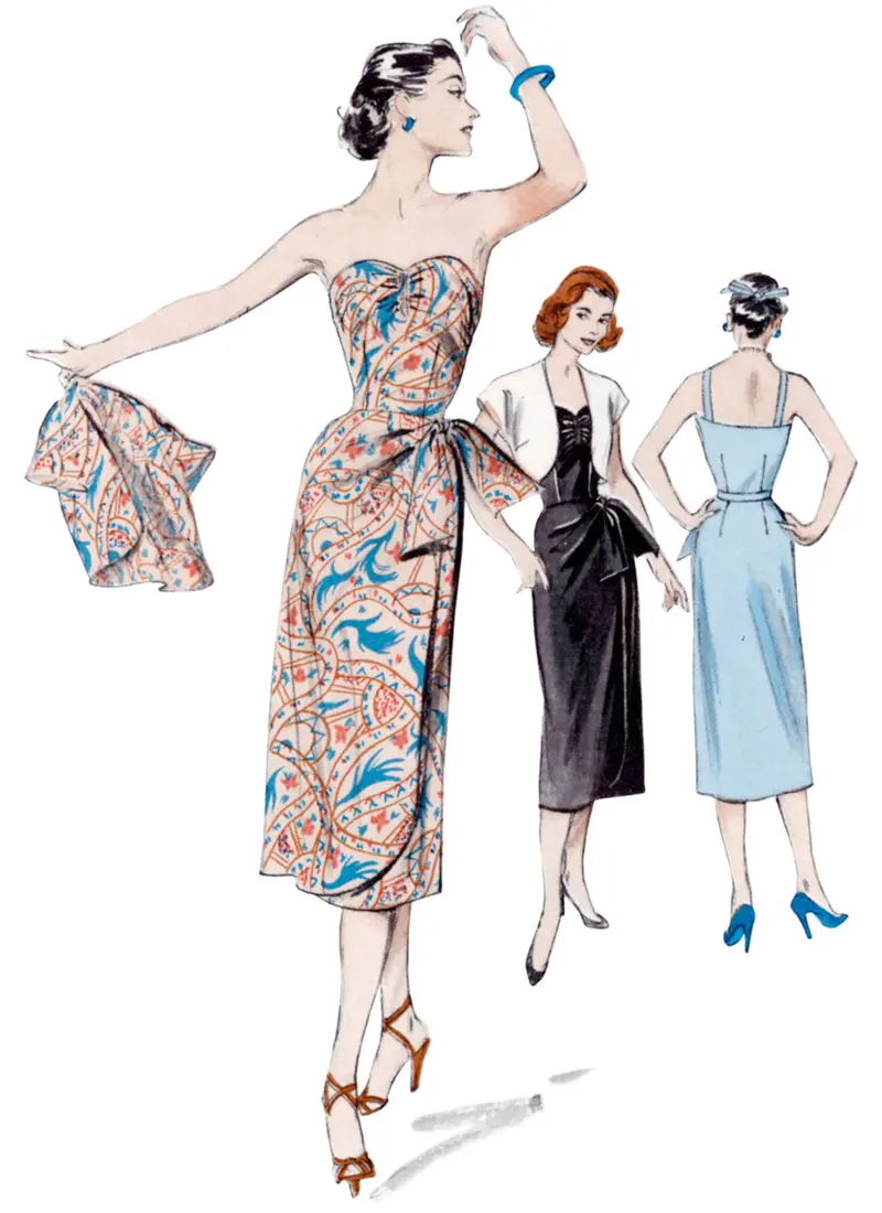 Butterick B6923 Sewing Pattern: Misses' Dress Paired With Bolero Jacket 1