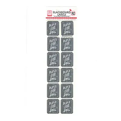 Chalkboard-Style Personalized Adhesive Labels – 'Just For You' Design, 12-Piece Set 1