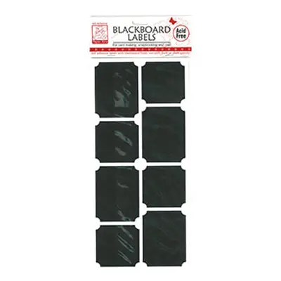 Chalkboard-Style Square Adhesive Labels – Large Size, 8-Piece Pack 1
