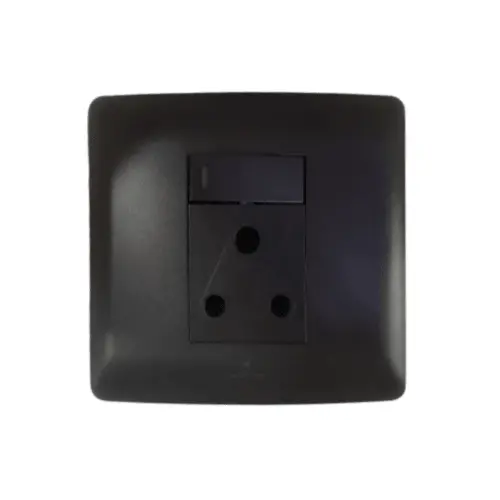 Charcoal S2-209S 4×4 Single-Gang Socket – Slim Profile Design 1