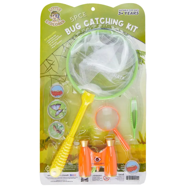 Child-Friendly Insect Catching Kit With Magnifier & Guide 1