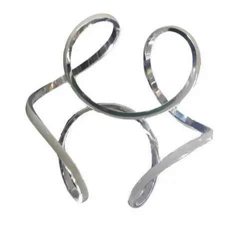 Chrome-Finished Bend Arm Dining Lamp – Modern Adjustable Fixture 1
