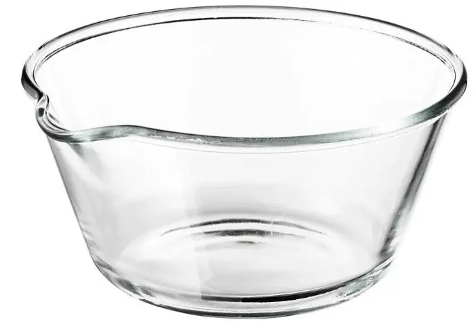 Clear Glass Serving Bowl – Contemporary Round Dish, 26 Cm Diameter 1