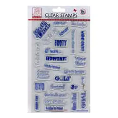 Clear Sport-Themed Rubber Stamp – 23Cm × 14Cm Transparent Mount Design 1