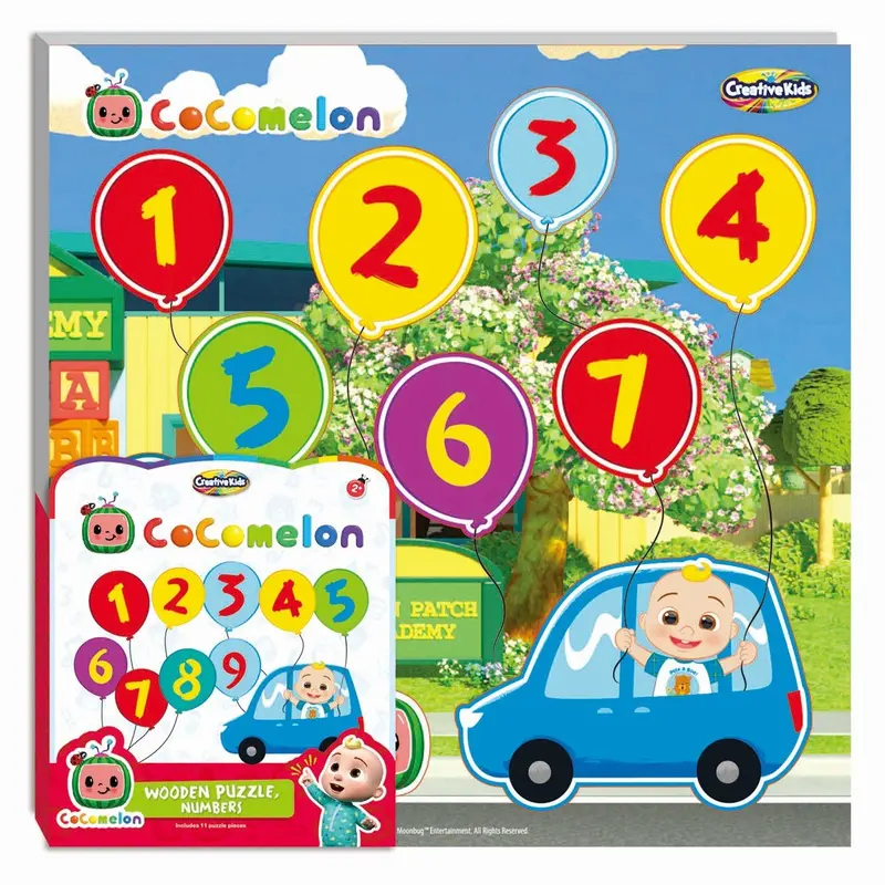 Cocomelon Animal Friends Chunky Puzzle – Thick-Piece Educational Puzzle Set 1