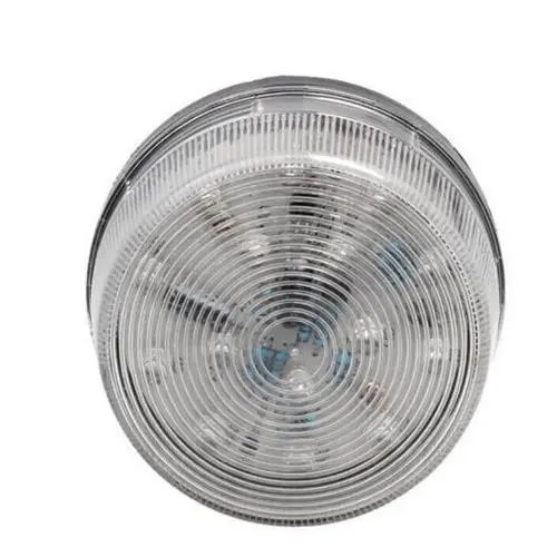 Compact White Caution Light – 12–24V Mini Safety Beacon 1