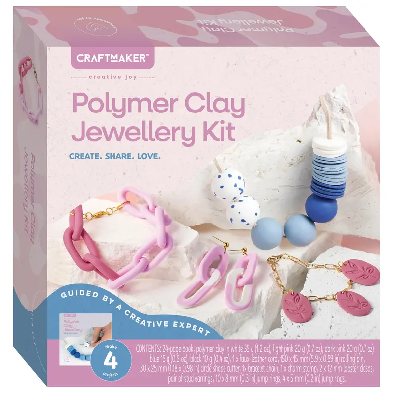 Craft Maker Polymer Clay Jewelry Making Kit – 2025 Edition 1