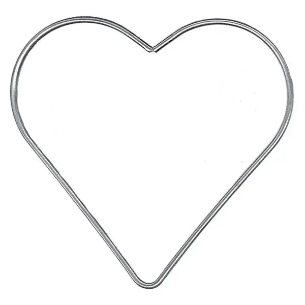 Crafty Bitz Decorative Heart-Shaped Metal Ring – 100Mm Diameter 1