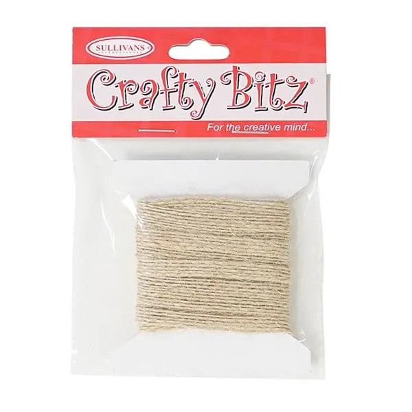 Crafty Bitz Natural Jute Rope – 2 Metres × 5Mm Diameter 1