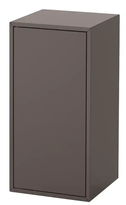 Dark Grey Cabinet With Door & Shelf – Compact 35X35X70 Cm Storage Unit, Eket Series 1