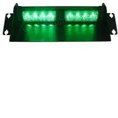 Dashboard-Mount Green Warning Light – 12–24V, 8-Led Flashing Beacon 1