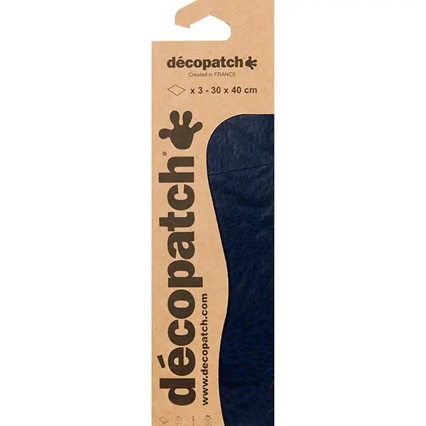 Decopatch Blue Snake Skin Decoupage Paper – 3-Sheet Pack (Ref. 723) 1