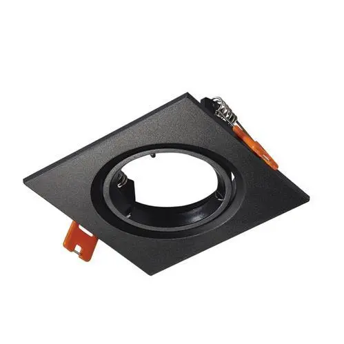 Dl131 Coastal Black Polycarbonate Square Downlight Holder – Bayonet Mount With Tilt Adjustment 1