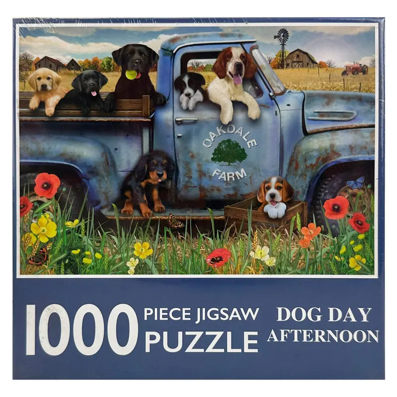 Dog Day Afternoon: 1000-Piece Illustrated Jigsaw Puzzle 1