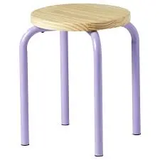 Domsten Lilac And Pine Accent Stool 1