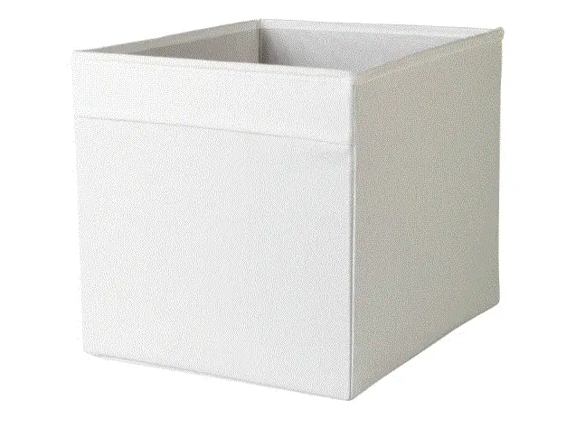 Drona Large Cube Storage Box – White, 33X38X33 Cm 1