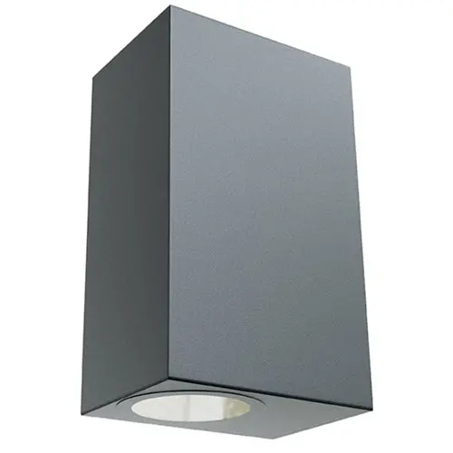Dual Gu10 Up-And-Down Wall Light – Ip44 Rated, Matte Black Finish, Ro425 1