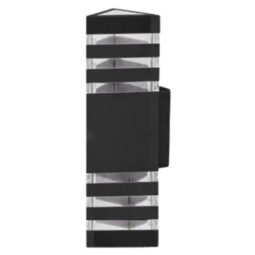 Dual-Head E27 Black Wall-Mount Lamp – 8400Lm, 2-Light Fixture 1