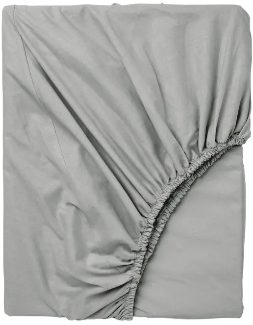 Dvala Light Grey Fitted Sheet – 140X200 Cm 1