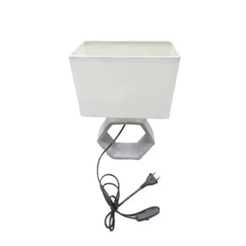 E27 Grey Table Lamp – 360Mm Height, Modern Bulkhead Style (H422L) 1