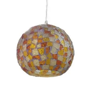 E27 Mosaic Ceiling Light – Shimmering Firefly Glass Pendant 1
