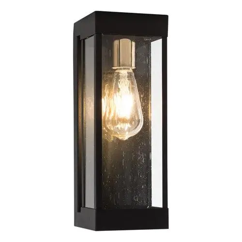 E27 Vintage-Inspired Wall Sconce – Black Metal & Clear Glass Design (L523) 1