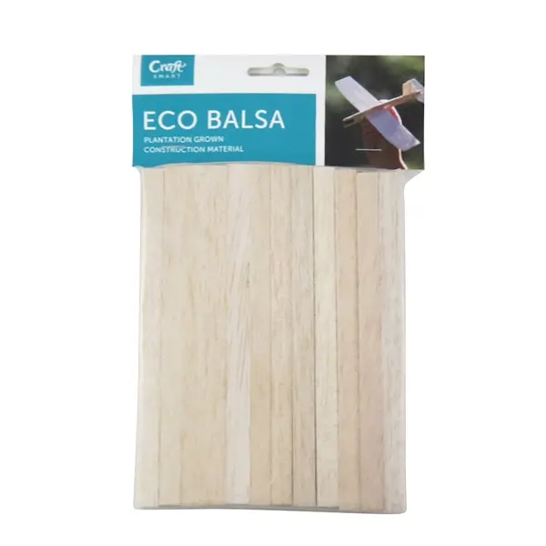 Eco-Friendly Natural Balsa Wood Sticks – 120-Piece Pack 1
