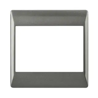 Ecp261 Brushed Silver 4X4 Face Plate 1