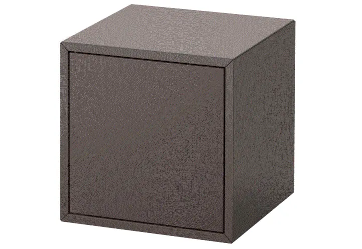 Eket Compact Cabinet With Door – Dark Grey, 35X35X35 Cm 1