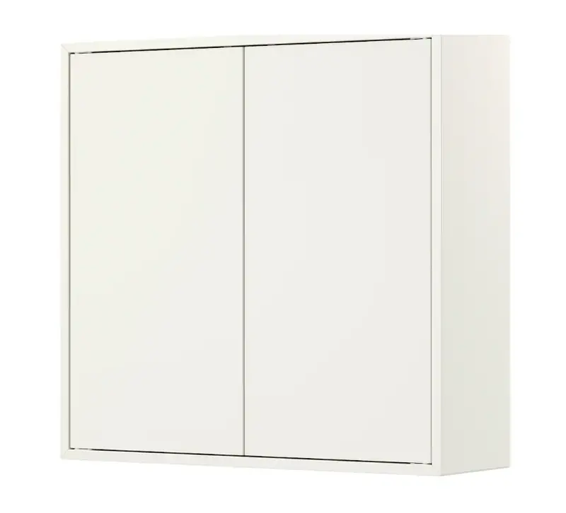 Eket Two-Door Cabinet With Shelves – White Finish, 70X25X70 Cm 1