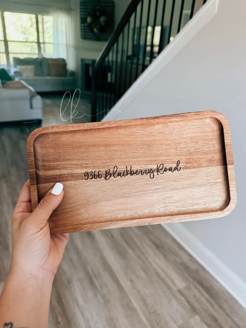 Elegant Personalized Decorative Tray For Home Or Office 1