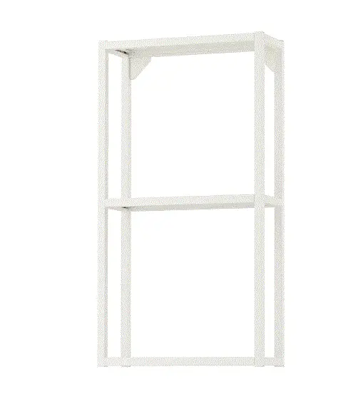Enhet White Floating Wall Shelf Unit (40X15X75 Cm) 1