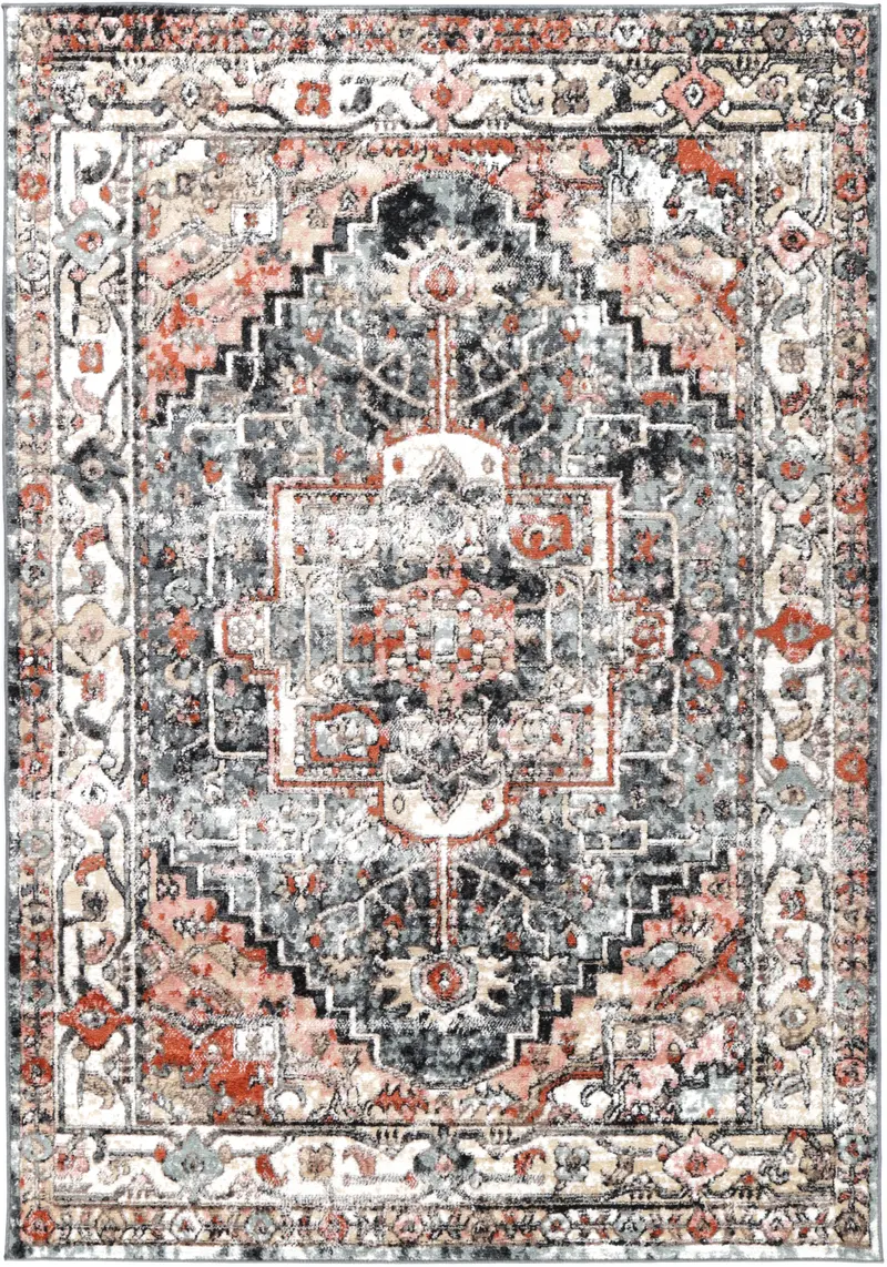 Estate Padaro Lane Charcoal Traditional Rug 1