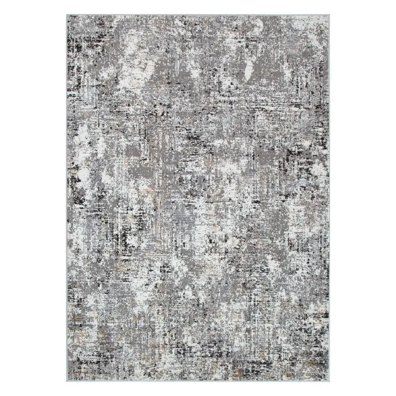 Expressions Modern Grey Contemporary Area Rug 1