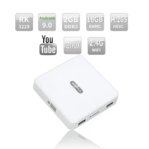 Ezra Android 9.0 4K Smart Tv Box – 16Gb Rom Storage 1