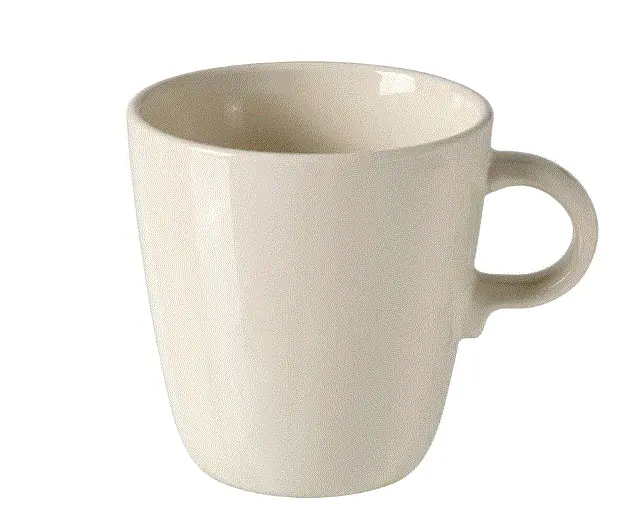 Fargklar Ceramic Mug In Smooth Beige Glaze – 37 Cl Capacity 1