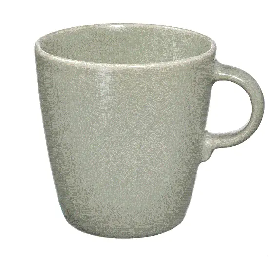Fargklar Matte Green Ceramic Mug – 37 Cl Capacity, Ergonomic Handle 1