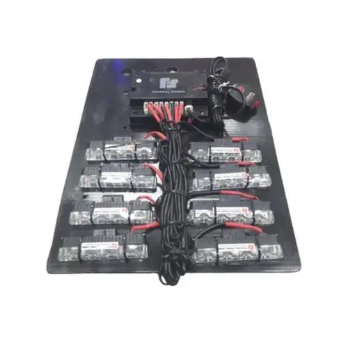 Federal Signal 12V Red Led Grill Light – 3-Led X 8 Configuration (4G-8B) 1