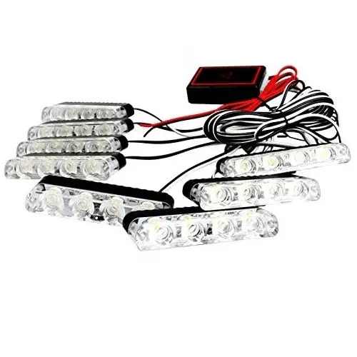 Federal Signal 4–8R – 12V Amber 4×8 Led Grill-Mount Beacon Light 1