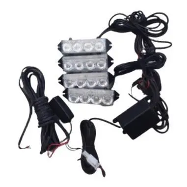 Federal Signal Hs-52007-4 – 12V Red 4-Led Grill-Mount Warning Light 1