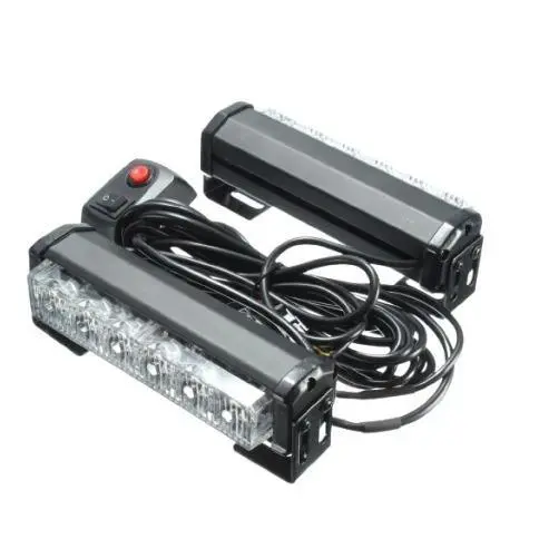 Federal Signal P1001K – 12–24V Dual-Module White Flashing Grill Light (6-Led Per Module) 1