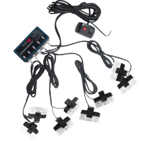 Federal Signal Red Grill-Mount Led Light – 12V, 4×8 Led Array 1