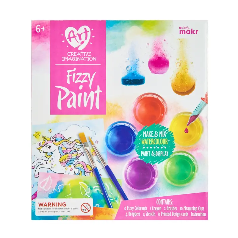 Fizzy Paint Craft Kit For Children – Little Makr Sensory Art Set 1
