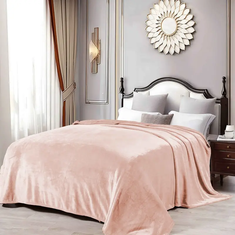 Formr Pink Luxury Mink Blanket – Silky Soft, Modern Accent Throw 1