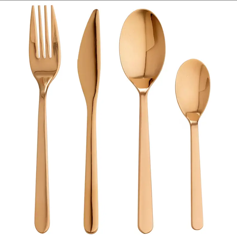 Förnuft Premium 24-Piece Cutlery Set – Rose-Gold Tone Finish 1